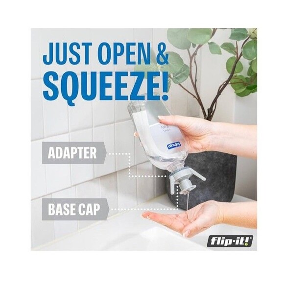 ❌SOLD‼️❌ Flip-It! Reusable Bottle Emptying Kit Cap w/2 Caps, Stands,Adapters - Picture 3 of 9